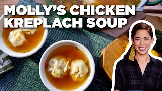 Molly Yehs Chicken Kreplach Soup  Girl Meets Farm  Food Network [upl. by Omixam]