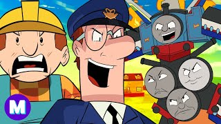 Man vs Train 3 Cartoon Nightmares [upl. by Bryn]