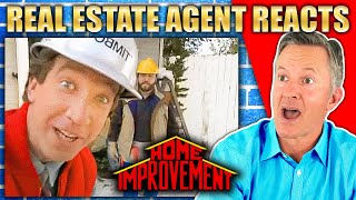 Real Estate Agent Reacts to Home Improvement Tim Taylors Funniest Fails [upl. by Reizarf]