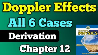 Doppler effect all cases derivation chapter 12 acoustics class 11 new physics book  6 cases unit 12 [upl. by Garvy511]