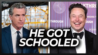 Gavin Newsom Humiliated as Elon Musk Responds to His Threat [upl. by Sinned]