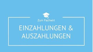 Einzahlungen Auszahlungen Einnahmen und Ausgaben Rechnungswesen [upl. by Aowda]