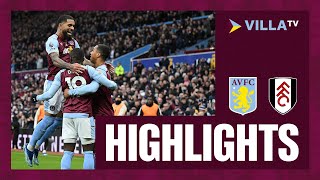 MATCH HIGHLIGHTS  Aston Villa 31 Fulham [upl. by Norabal]