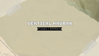 Vertical Navbar for portal page frappé frappe erpnext navbar custom [upl. by Silas80]