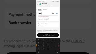 Buying USDT via P2P from OKx Exchange [upl. by Burley]
