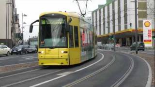 Straßenbahn Frankfurt Main  Linie 18 Neubaustrecke XXL 2011 HD [upl. by Dacie]