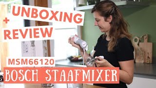 De Bosch MSM66120 ErgoMixx staafmixer  Unboxing  Review [upl. by Ahsieym855]