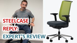 Steelcase Reply Ergonomic Chair Review  Does A More Adjustable Office Chair Cause A Better Posture [upl. by Redliw629]