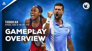 Tiebreak Official game of the ATP and WTA  Gameplay Overview  PS5 amp PS4 Games [upl. by Fafa]