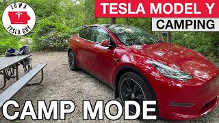 Tesla Model Y Camping Camp Mode  All your questions answered [upl. by Epifano889]