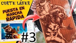 CONFIGURA el corte y grabado LASER 🤯 TUTORIAL 3 🥖 COREL LASER [upl. by Nehttam]