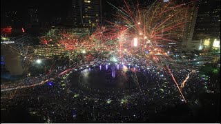 🔴 2024 INDONESIA JAKARTA NEW YEAR FIREWORKS COUNTDOWN [upl. by Anij]