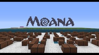 Moana  Youre Welcome Minecraft Noteblocks [upl. by Ednyl]