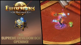 40x SUPREME DEVILDOM BOX OPENING  Eudemons Online [upl. by Chelton823]