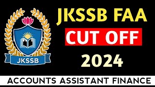 JKSSB FAA CUT OFF 2024  Critical Analysis  jkssbfaacutoff [upl. by Shirley]