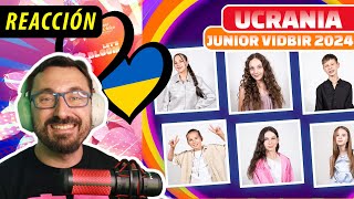 REACCIÓN a las candidatas para EUROVISIÓN JUNIOR 2024 de UCRANIA [upl. by Choong411]