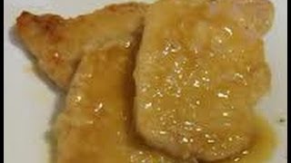 Scaloppine allarancia ricetta con la lonza [upl. by Hplar]