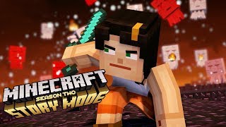 Epic Ghast Battle  Minecraft Story Mode Season 2 Ep11 [upl. by Tu959]