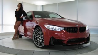 New BMW M4 Sakhir Orange ll Metallic  M Competition Package  Exhaust Sound  444 HP  BMW Review [upl. by Enelrad]