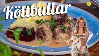 Köttbullar  die besten schwedischen HackfleischKlöschen  Felicitas Then [upl. by Binah872]