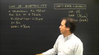 Calculating the Cost of Electricity Usage in Physics [upl. by Nikkie]