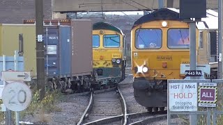 Trains at Peterborough Station 13092024 [upl. by Danby]