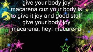 macarena english lyrics [upl. by Eetnuahs]