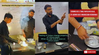 Testing of LITMUS PAPER colour adding Acid amp Base chemistry class10science cbse k2institute [upl. by Anayad]