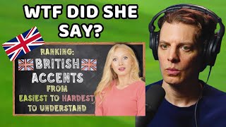 American Reacts to 10 British Accents Ranked [upl. by Tillfourd524]