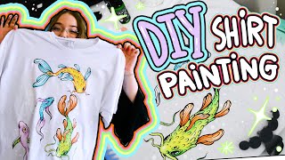 Shirt Painting Tutorial Creating Your Own Vibrant Art on TShirts and more StepbyStep Guide [upl. by Gnehp26]