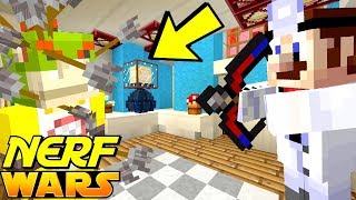 NERF WAR AT THE NEW FUN HOUSE  Nintendo Fun House  Minecraft 382 [upl. by Rayford]