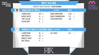 Burghley Park CC Saturday 2nd XI v Grantham CC 3rd XI [upl. by Galer]