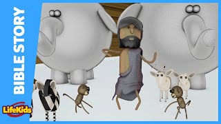 Noah and the Ark  Bible Story  LifeKids [upl. by Odrarej]