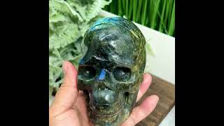 Labradorite Skull Healing Crystal Carving 1176g [upl. by Hamforrd]