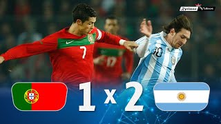 Portugal 1 x 2 Argentina C Ronaldo x Messi ● 2011 Friendly Extended Goals amp Highlights HD [upl. by Dnalevets486]