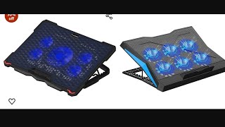 Laptop cooling pad comparison and review Dyazo EvoFox laptop cooling pad 6fan [upl. by Nabatse981]