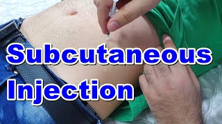 How to Inject a Subcutaneous Injection  Subcutaneous Injection Technique  Insulin Injection [upl. by Hermione]