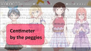 Centimeter  センチメートル by the peggies InstrumentalKaraokeカラオケ器楽 [upl. by Llesram]