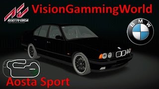 600Hp BMW M5 E34 Turbo  Aosta Sport on Assetto Corsa T500rs [upl. by Eelahs]