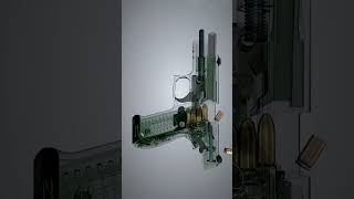 SIG Sauer P226 The Elite Combat Pistol Shorts Firearm gun animation [upl. by Ynnatirb]