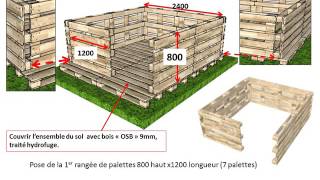 Abri jardin en palettes [upl. by Manuela441]