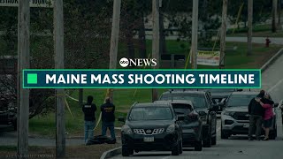 Maine shooting Timeline of the deadly shooting law enforcement response and ongoing manhunt [upl. by Notslah]