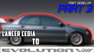 UPDATE  Lancer Cedia convert to EVO 7 [upl. by Ploss696]