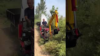 Small Caterpillar Tool Machine Rotary Cutting And Pulverizing Roadside Weed Easily [upl. by Danell]