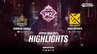 Bren Esports vs Burmese Ghouls Highlights M2 World Championship 2020 Playoffs  BG vs Bren ESPORTSTV [upl. by Cuyler308]