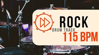 115 BPM  Rock Drum Beat  Backing Track 44 [upl. by Ellwood429]