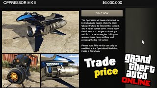 How to unlock Trade price for Oppressor MK2 in GTA Online How to UPGRADE the Oppressor MK 2 in GTA5 [upl. by Bernelle]