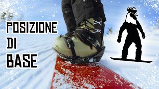 Lezione di snowboard 1 Posizione di base [upl. by Ydissahc723]