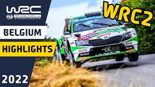 WRC2 Day 2 Highlights  WRC Ypres Rally Belgium 2022 [upl. by Apoor]