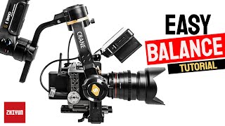 Zhiyun Crane 3S  Easy balance tutorial [upl. by Burra]